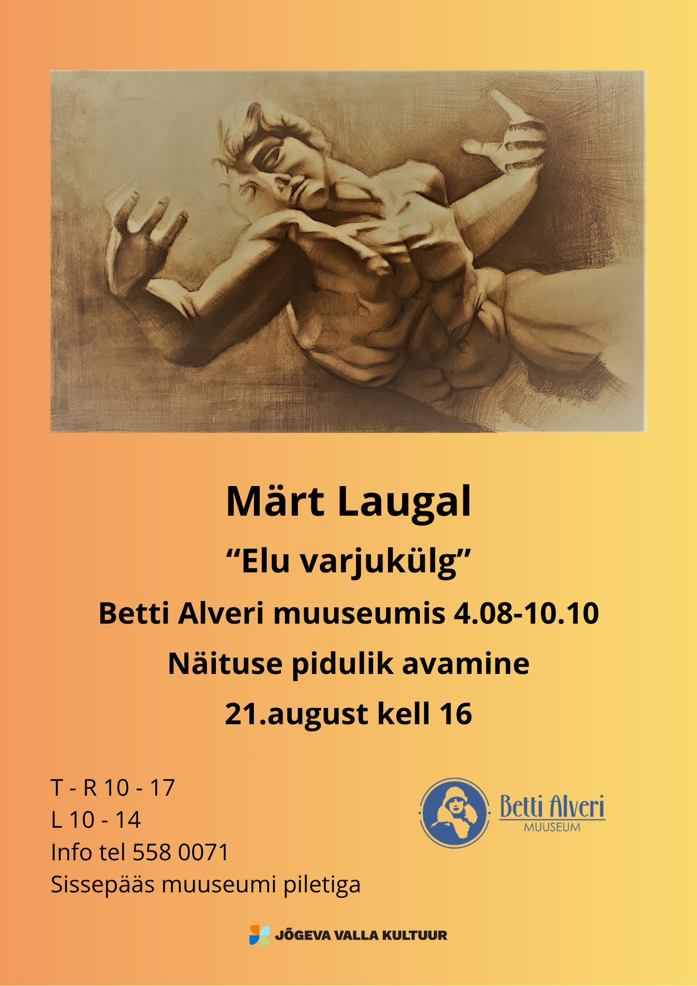 Märt Laugali näituse “Elu varjukülg” avamine 21. augustil kell 16