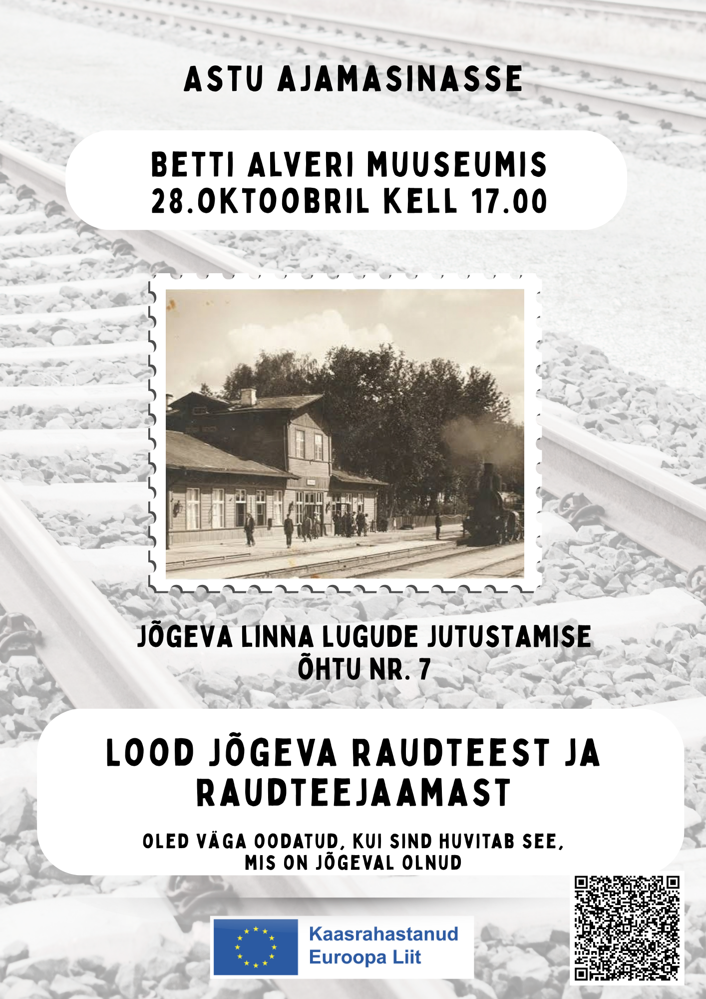 Jõgeva linna lugude jutustamise õhtu 28. oktoobril kell 17